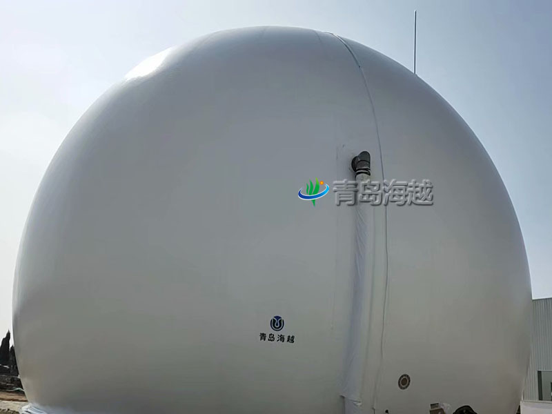 吉林長春3000立方生物質燃氣雙膜式沼氣柜項目