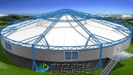 反吊膜結(jié)構(gòu)污水池加蓋除臭方案中注意幾個(gè)方面 反吊膜結(jié)構(gòu)污水池加蓋除臭方案中注意幾個(gè)方面